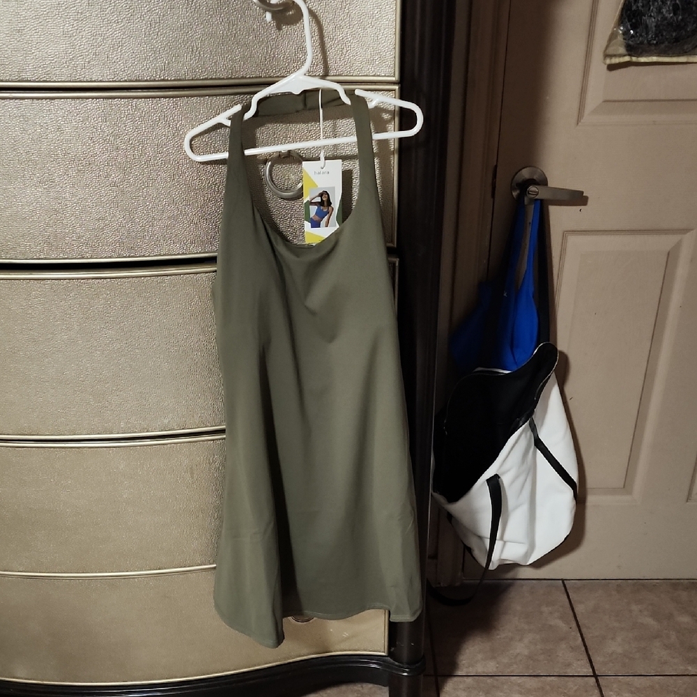 Olive Green Women's Dress